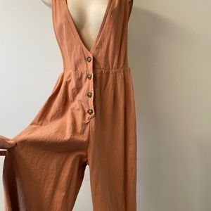 wide cropped leg jumpsuit